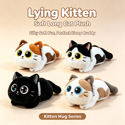Fluffy Lying Kitten