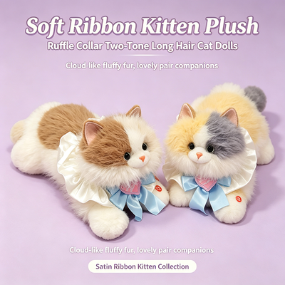 Gentle Blue Silk Kitten