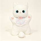 A group of plush cat dolls