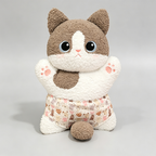 A group of plush cat dolls