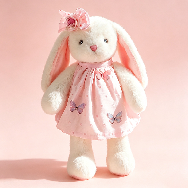Butterfly-skirt lop-eared rabbit dream team