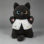 A group of plush cat dolls